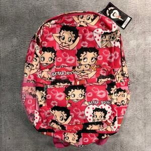 NWT Betty Boop AOP Backpack